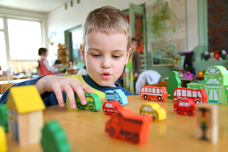 child in kindergarten